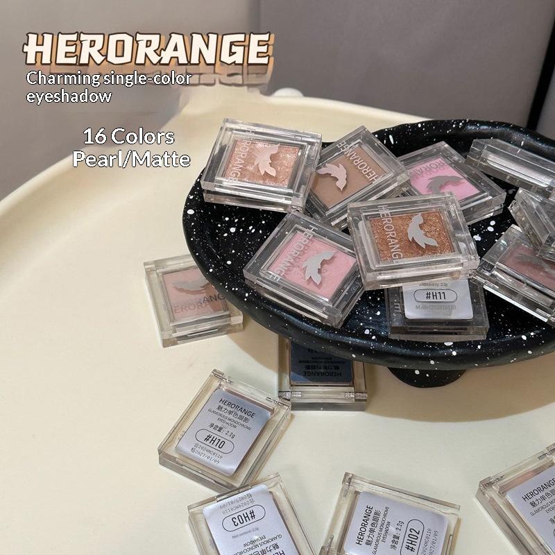 Mini Matte Eyeshadow Peach Pink Blush Nude Brown Face Contour Waterproof Long Lasting Glitter Matte Eyeshadow Primer Base Makeup