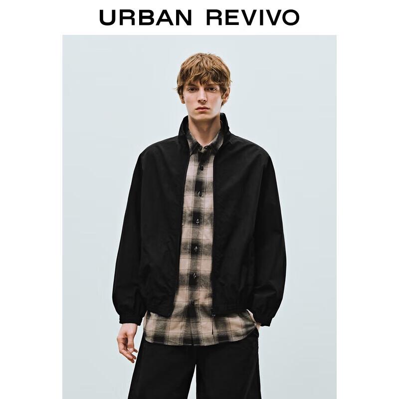 

UR Men s Oversized Stand Collar Tech Jacket M