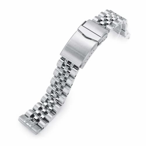 

Браслет ANGUS Jubilee из нержавеющей стали 20 мм с V-образной застежкой для Seiko First Diver 62MAS, современный дизайн