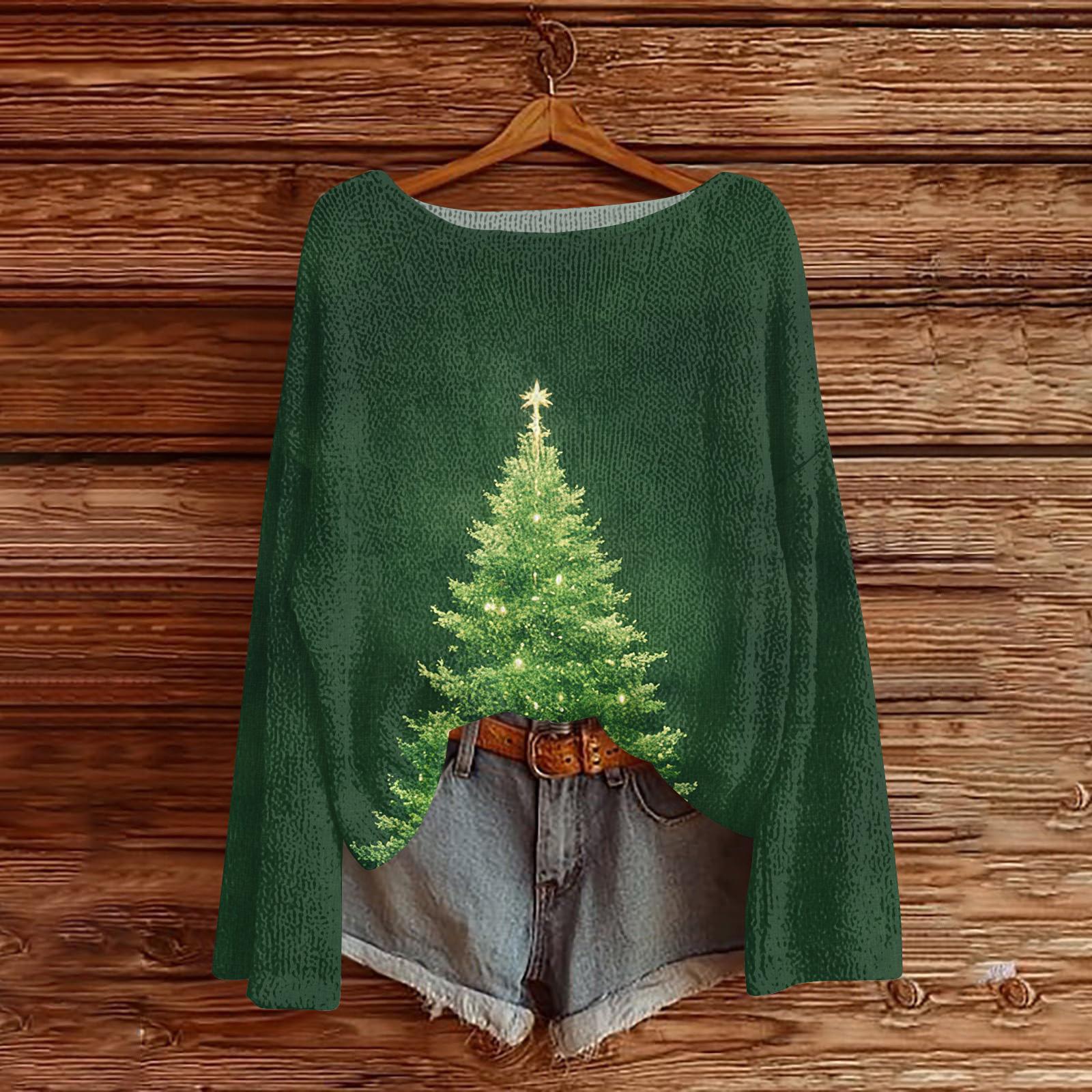 

Жіночі Осінні Светри Топи з Принтом з Довгим Рукавом Светри Пуловери Вільний Одяг для Повсякдення L