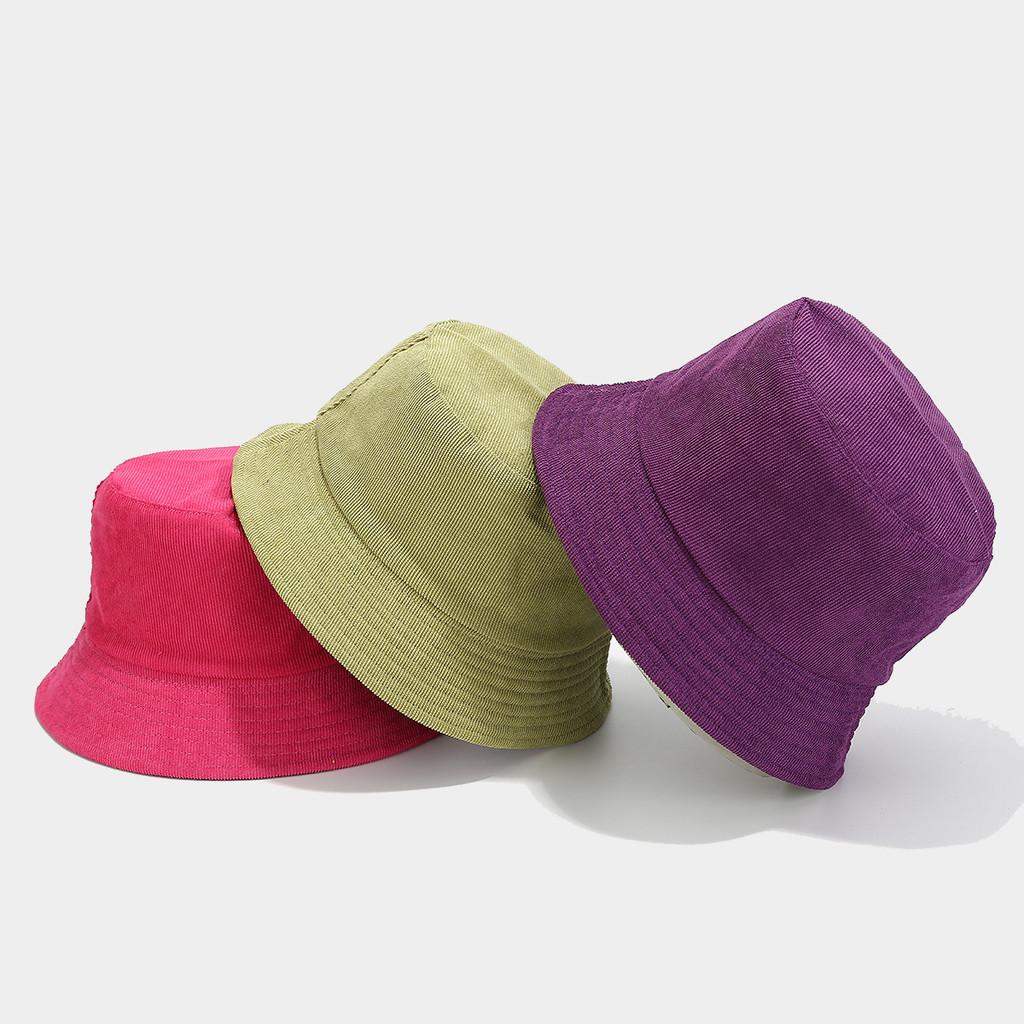 Cappello da Pescatore in Velluto a Coste Vintage per Donne e Uomini Con Protezione Solare Per Attività all'Aperto