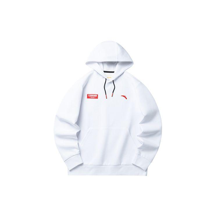 Anta Comprehensive Training Series Ice & Snow Print Pullover Hoodie Men Hoodie White 152217741-1