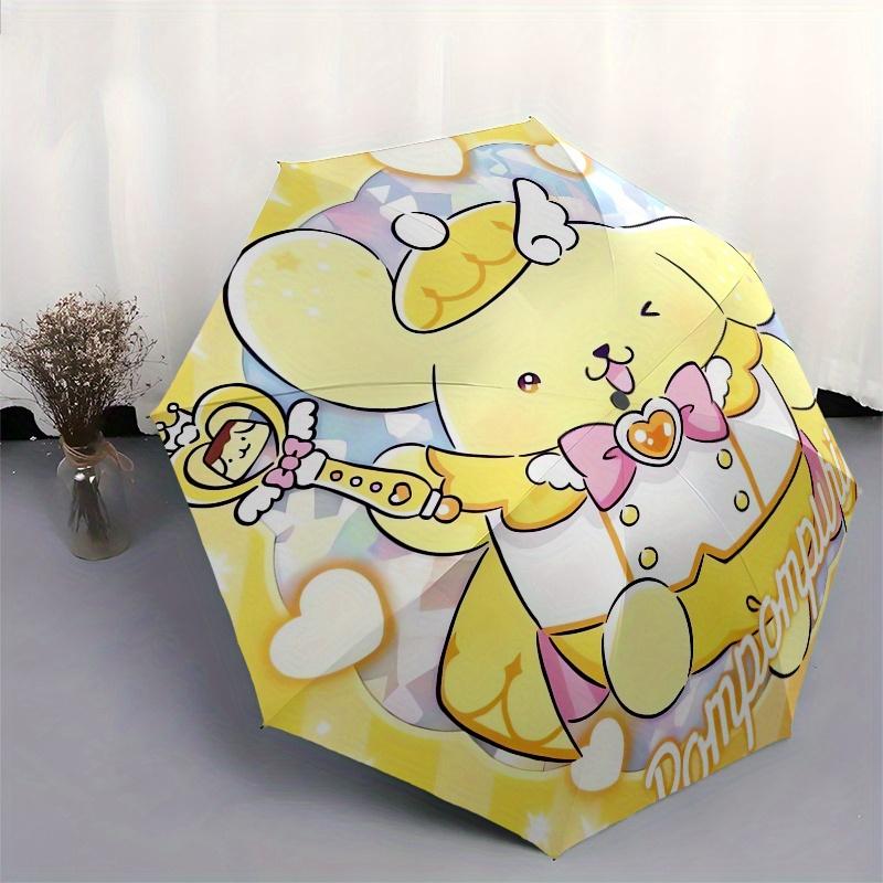 Pompompurin,Cute Automatic Umbrella-Foldable, Durable 8-Bone Design, Compact and Stylish, Great for Camping, Halloween, Christmas, Mother's