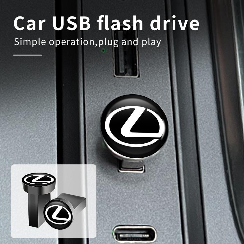 Car USB Flash Drive 16GB 32GB 64GB Memory Device For Lexus IS250 IS200 CT200h GS300 LS430 RX450h LX570 IS300 ES RX LS IS NX CT L