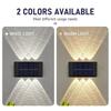 10 LED Solar Wall Lamp Outdoor Waterproof Solar Powered Light UP and Down Illuminate Home Garden Porch Yard Decoration