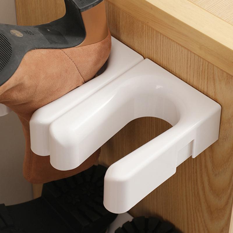 

2 шт. настенные крючки для сапог, подставка для тапочек, высокая подставка для обуви, полка для хранения обуви, самоклеящаяся сушилка для обуви, бытовая 2pcs