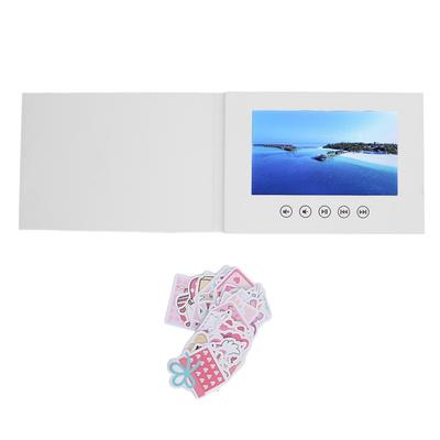 Video Greeting Card with LCD Screen 720P HD Video Playback Electronic Video Brochure with 128M
