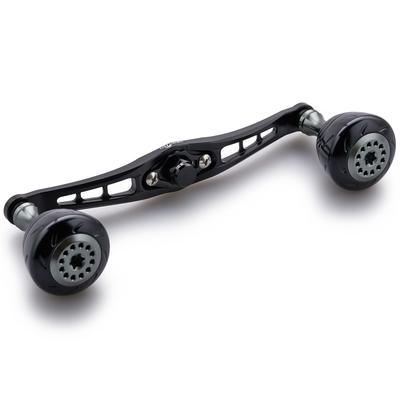 Manivelle de moulinet baitcasting HEIGHTEN 120 mm pour moulinets baitcasting Shimano, Daiwa et Abu Garcia série Spider (120mm, Noir) (126)