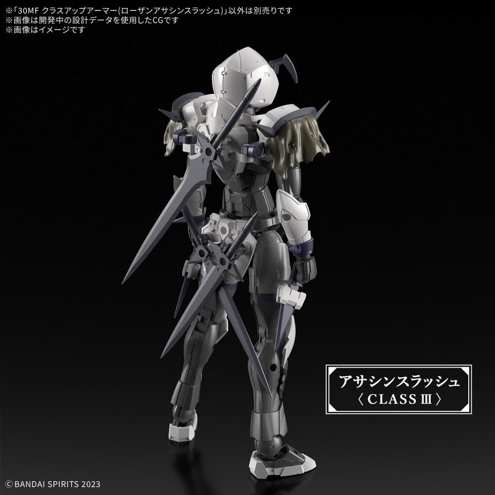 Bandai Spirits  Bandai Spirits  30mf Class Up Armor  Rosan Assassin Slash  Color Coded Plastic Model