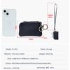 Leather Coin Purse with Key Chain Small Change Purse Keyring Card Holder Coin Pouch Multi-Use Small Wallet for Women