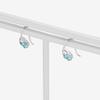 ESTELLE [Official] Women's Hook Earrings in 10K White Gold with November Birthstone Blue Topaz (0222-9388-0019-0000)