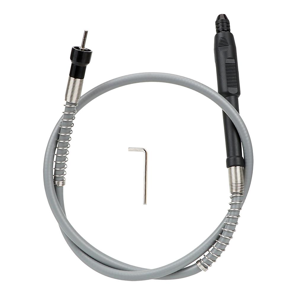 

DIYWORK Для электроинструментов Dremel 3000, аксессуары, мягкий гибкий вал с патроном для дрели 0,3-3,2 мм, ручка для шлифовальной машины, гибкий вал серебряный