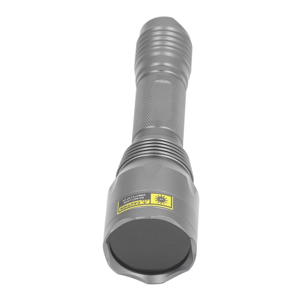 UV Flashlight Portable Aluminum Alloy Shell 365nm LED Blacklight Flashlight for Forged Documents