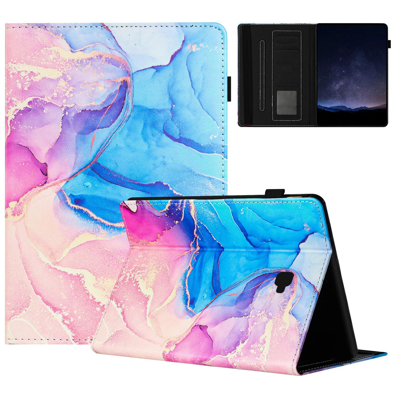 

For Samsung Galaxy Tab A 10.1 (2016) T580 Case Business Folio Stand Marble Leather Tablet Cover E