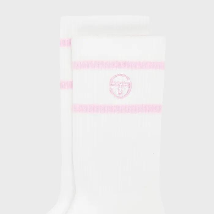 U Stripe Crew Socks (PINK)