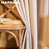 1PC NAPEARL Einfarbig Nachahmung Leinen Fenster Tüll Wohnzimmer Vorhang Sheer Vorhang Küche Tür Schlafzimmer Vorhang