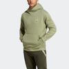 Adidas Solid Color Pullover Hoodie Men Hoodies Green HU0072