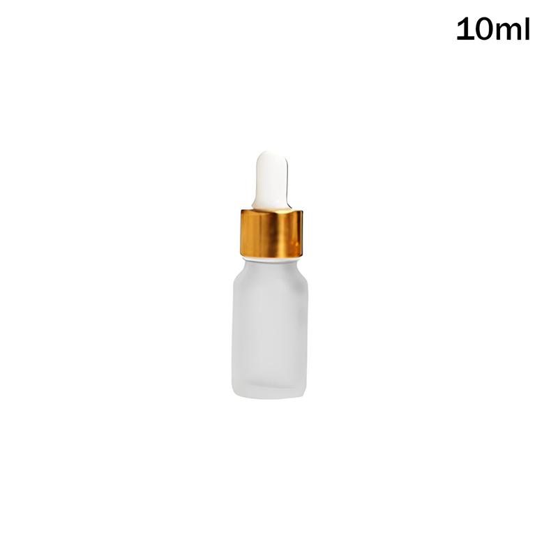 10/50/100ml Klare mattierte Glasflaschen Tropfflasche Lotionflasche Glas leere Flasche Wiederverwendbare Spenderflaschen
