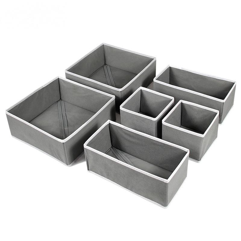 6pcs Fabric Underwear Storage Box Drawer Organizers For Closet Organization And Storage Of Socks Underwear Ties And More Cabinet