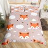 Feelyou Peacock Duvet Cover Twin Size Kids Peacock Feathers Design Floral Comforter Cover Set for Boys Girls Teens Animal Theme Bedding Set