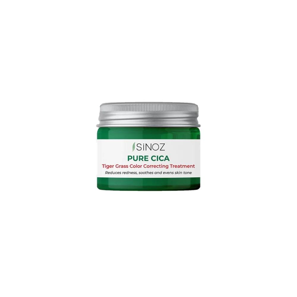 Sinoz - Pure Cica Tiger Grass Color Correcting Treatment, 15 ml - Krem do twarzy dedykowany dla cery naczynkowej