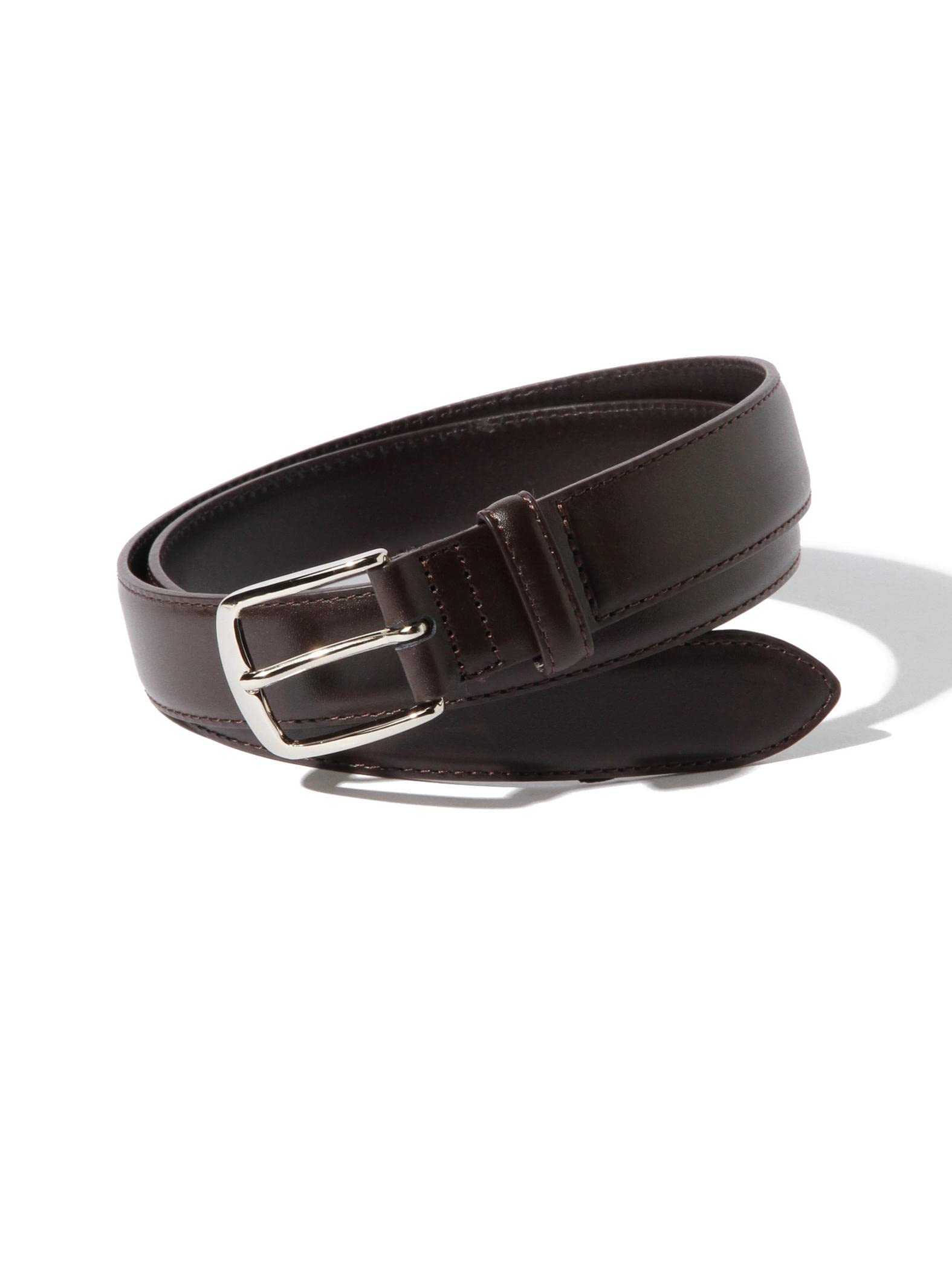 [BEAMS  100 Must-Have Items] [BEAMS F] Classic Kip Leather Belt 21520032996 D.BROWN Dark Brown Size 36 21520032996