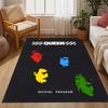 Queen Rock Band In Black Leather Themed Anti-Slip Rugs - Polyester Home Decor, Suitable for Bedrooms, Living Rooms, Doorways, Studios, and Decorations