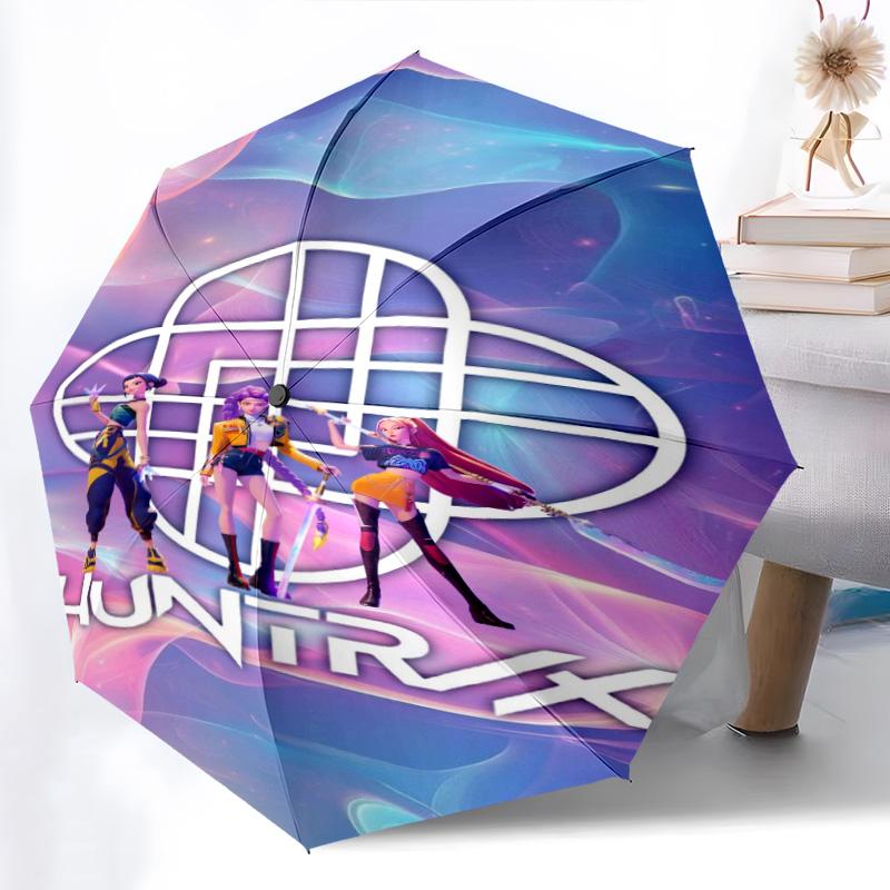Vibrant Fashion Playful Elegance Folding umbrella Suitable for all seasons 8 paraphenoid bones Sun umbrella printing Gift