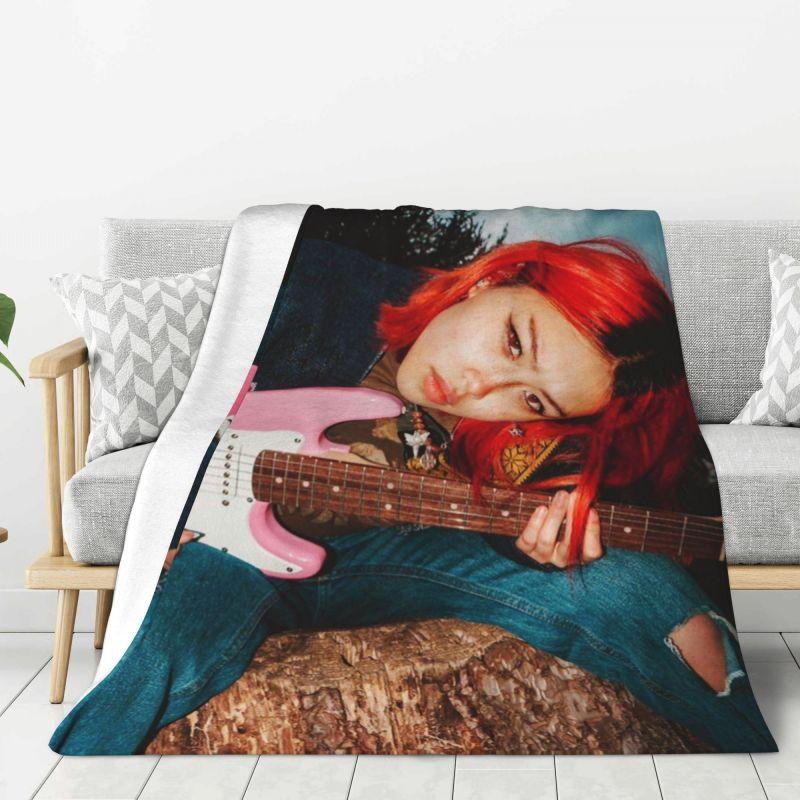Custom British Singer Beabadoobee Blanket 3D Printed Soft Flannel Fleece Warm Throw Blankets for Office Bed Sofa Quilt