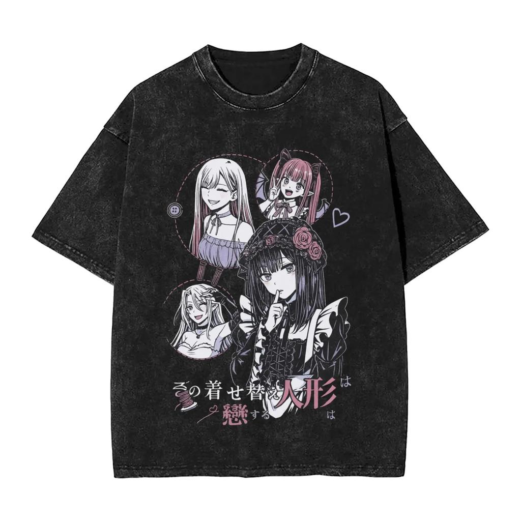 My Dressing Master Makoto Kitagawa Shizuku Kuroe Anime Manga TShirt Street Style Unisex Cotton Top Women And Men Tshirts