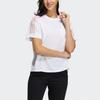 Adidas Neo Casual Sports Breathable Side Stripe T-Shirt Women Tops White GP5461