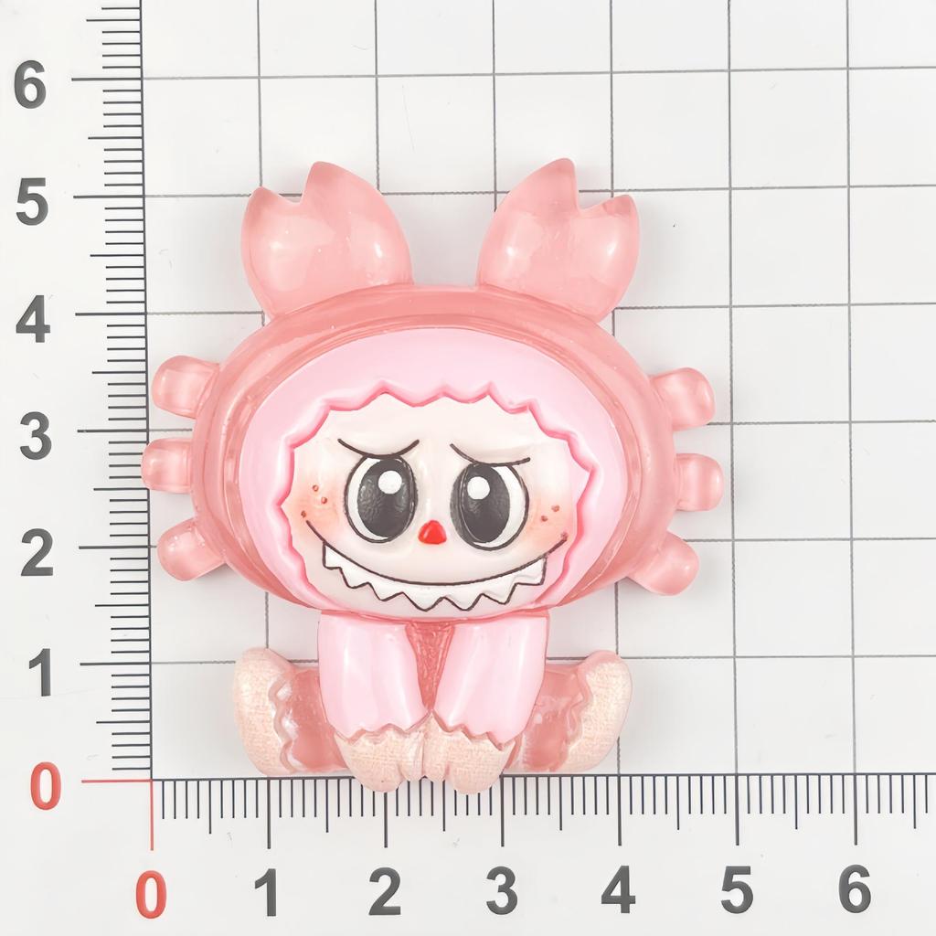 Cartoon Luminous Resin Accessories: Dessert Figures for Phone Cases, Hair Clips, Water Cups, Shoe Buckles, and Ornaments