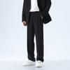 Trousers Men's Spring and Summer Drooping Feeling High-end Casual Pants Loose Straight Versatile Black Suit Pants Men