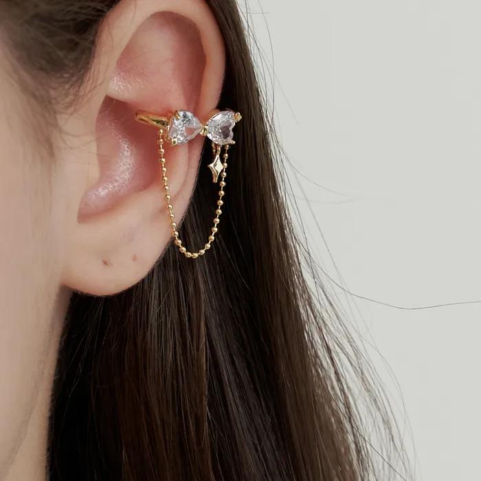 Cubic Ribbon Earcuff