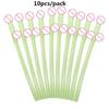10Pcs Cuticolor Penis Straws Bride Shower Sexy Hen Night Willy Drinking Penis for Bar Bachelorette Party  Novelty Nude Straw