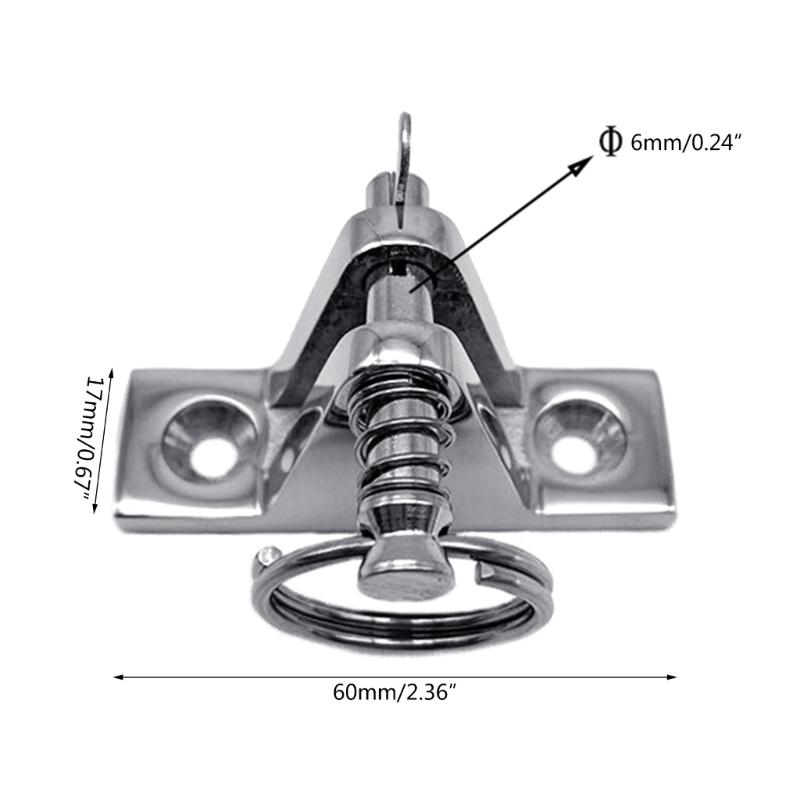Bimini Top Balama de Punte 90° Punte Inox 316 Punte Marină Feronerie Montare Plată
