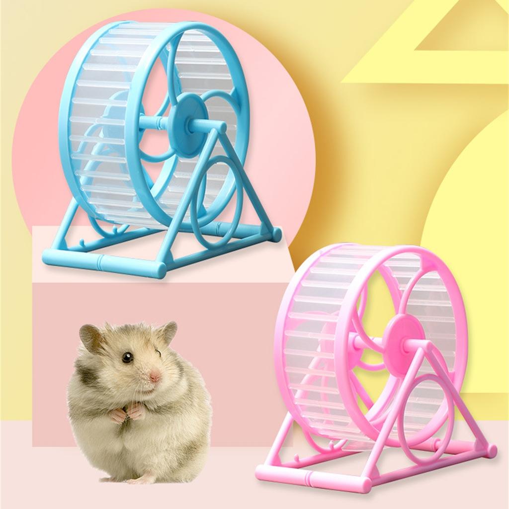 1 Stück Hamster Leises Laufrad Goldbär Leise Laufband Kleintiere Fußlauf Übungsspielzeug Zubehör mit Stabiler Halterung