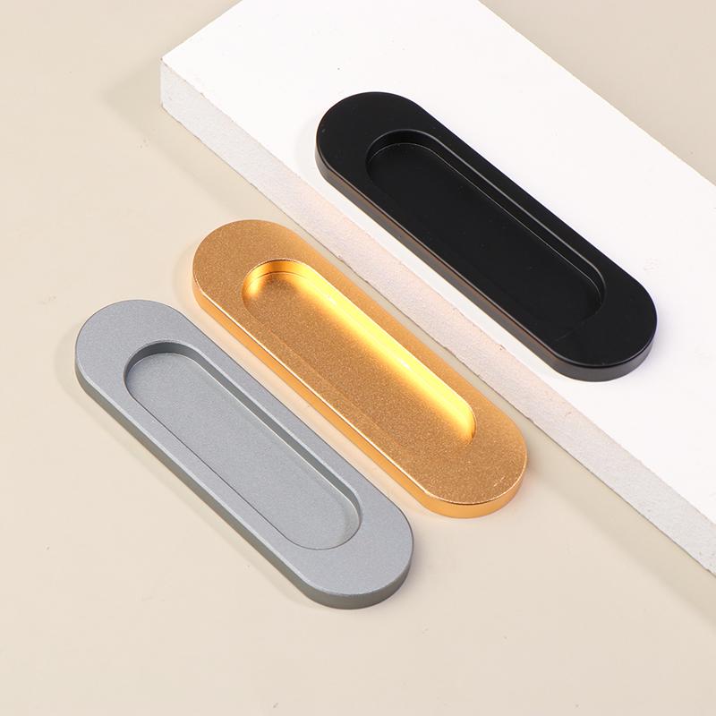 Barn Door Sliding Pull Door Hidden Furniture Hardware Handle Self-Adhesive Bathing Room Glass Door Pulls