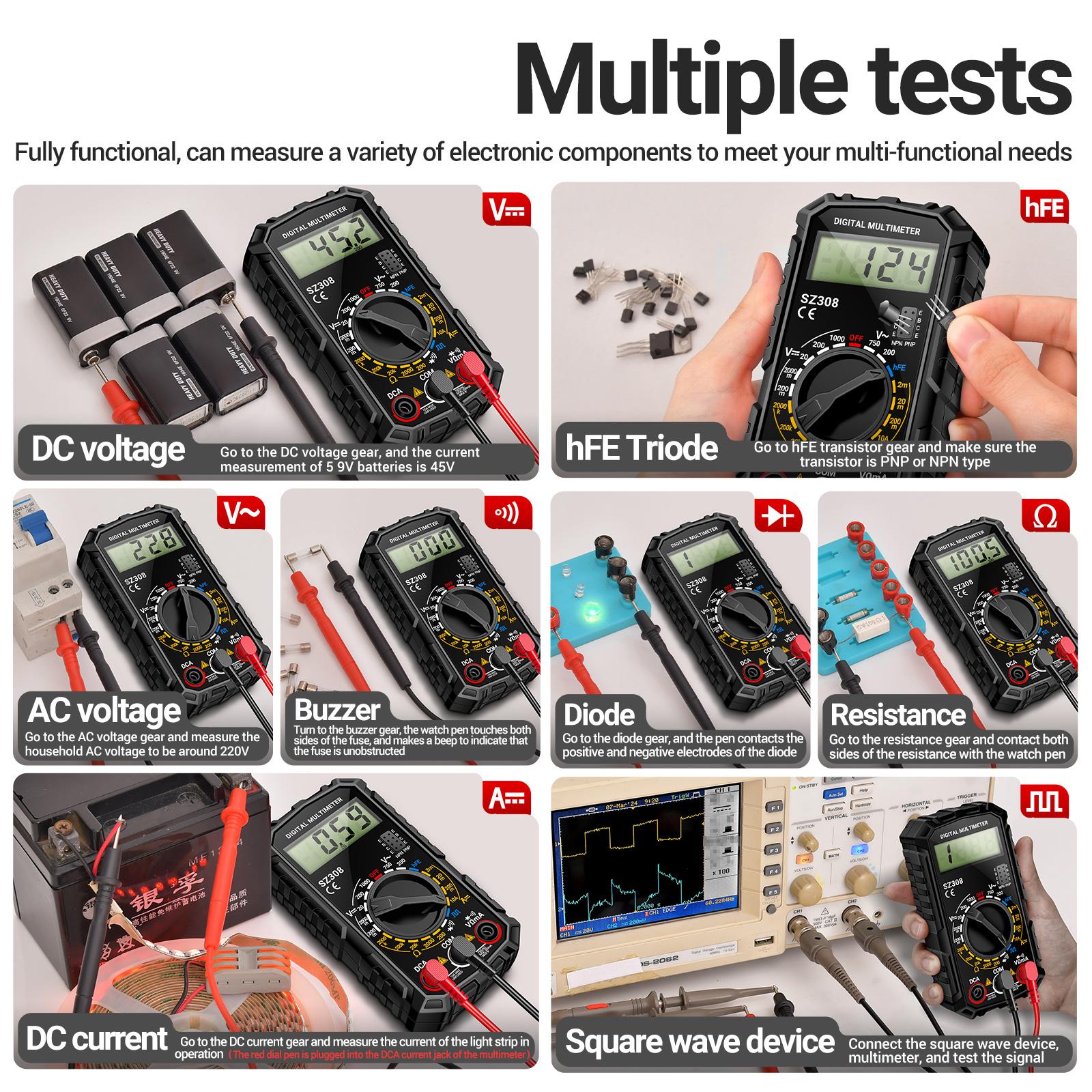Aneng SZ308 Digital Multimeter Square Wave Digital Tester