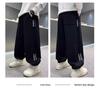 Boys' Fleece-Lined Thick Winter Sports Pants, New 2025 Style, One-Piece Sweatpants for Older Children