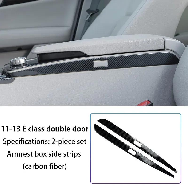 Kohlefaser Mittelkonsole Schalthebel Panel Abdeckung Für Mercedes Benz E-Klasse W212 W207 Coupe E260 E350 Armlehnenbox Dekoration