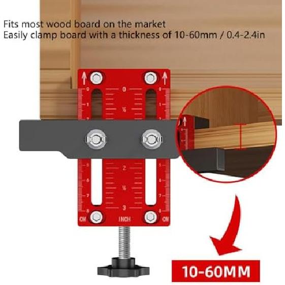 Drawer Front Installation Clamps Adjustable Cabinet Hardware Jig for Knobs Handles and Pulls Cabinet Template Tool