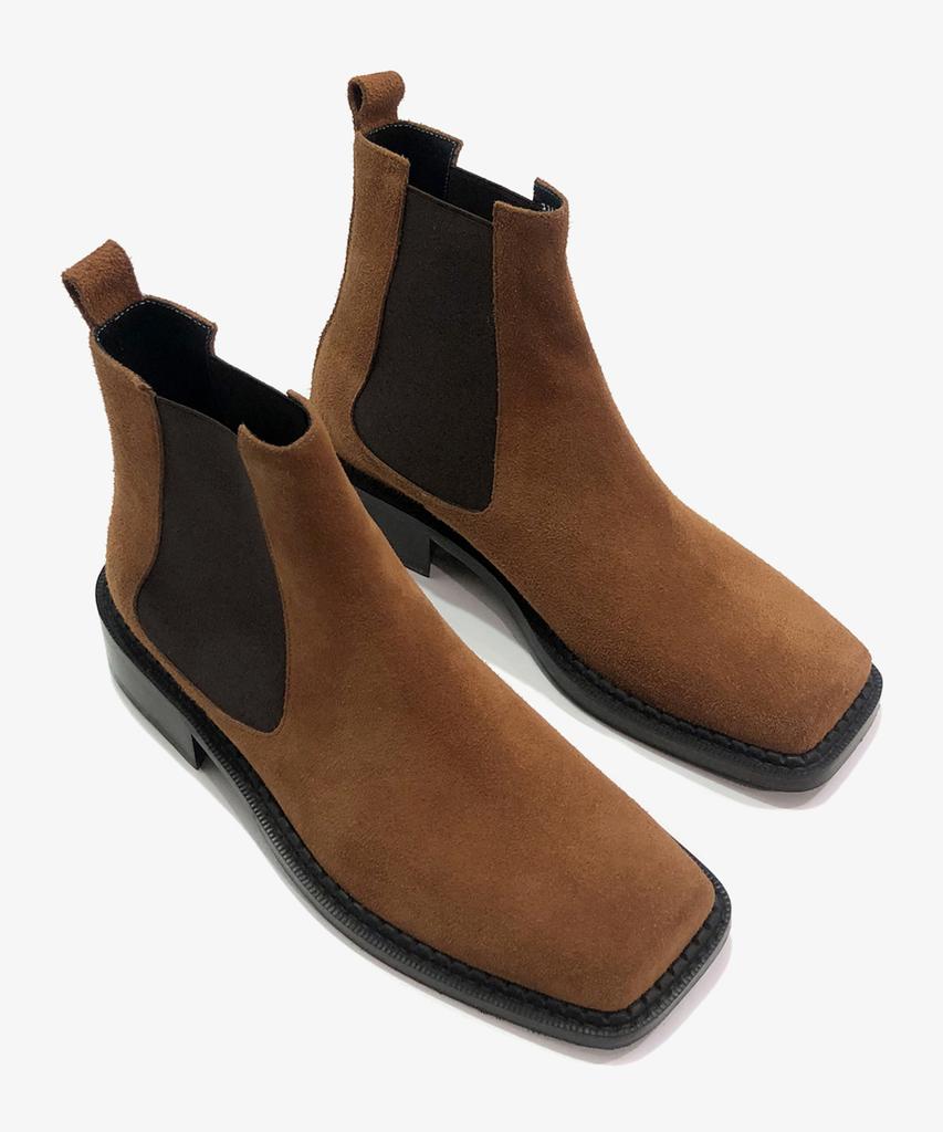 Joenshoe Kleine Square Chelsea Boots Brown