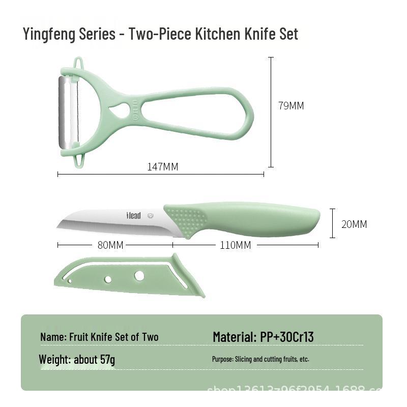 Ericsson Kitchen Peeler & Grater Set: Fruit Knife, Apple Peeler, Potato Scraper