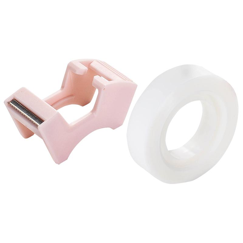 Writable Clear Adhesive Tape with Tape Cutting Tool Writable Invisible Correction Tape School Stationery Protable Tape Dispenser