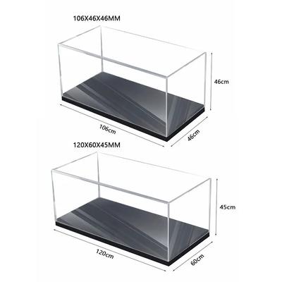 Praktische 1/64 Diecast Modellauto Displaybox Acryl Transparent Aufbewahrungsbox Staubdicht DIY Spielzeug Display Modell