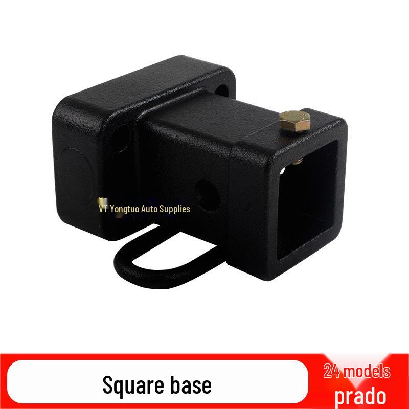 2024 Toyota Prado LC250 Trailer Hitch: Modified Tow Hook Rear Bumper with Square Hole
