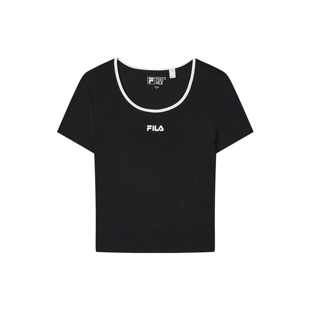 New FILA ORIGINALE T Shirt Women's Jet Black F11W429112FBK