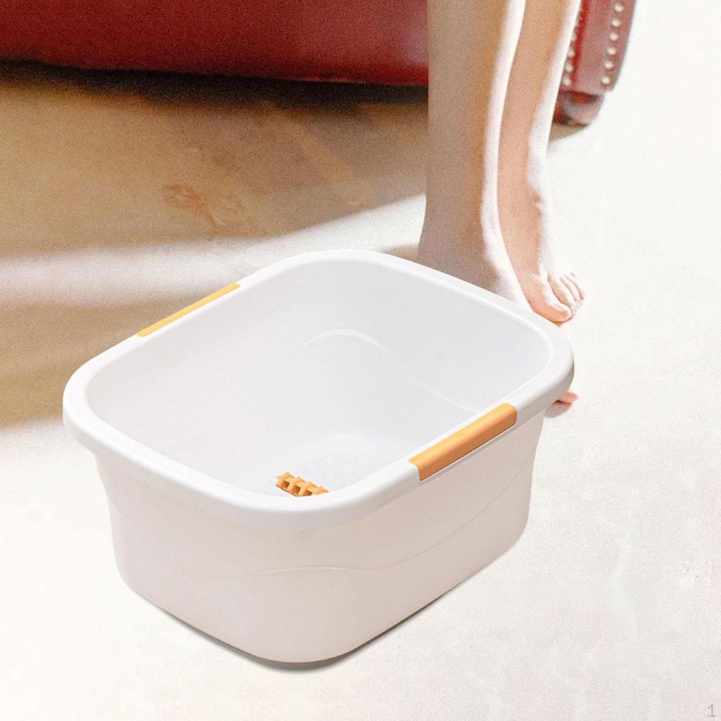 Secchio Vaschetta Pediluvio, Portatile, Vasca da Bagno, Robusto, Vasca per Immergere i Piedi