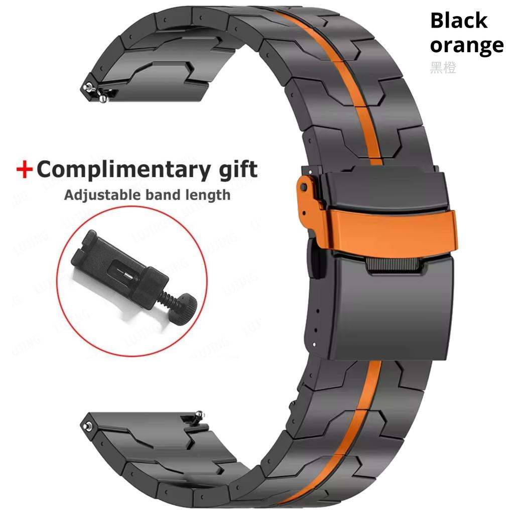 20mm 22mm Titanium Bracelet For Huawei Watch GT6/5/4/3 Pro 46mm Ultimate2 Watch Strap For Amazfit GTR 4 47mm For Samsung Galaxy 7 6 4 5 Men Watch Band